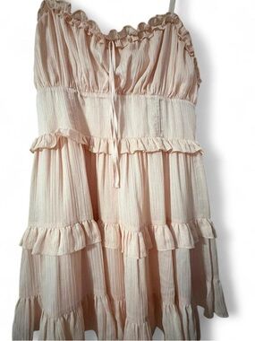 wild fable Peach Smocked Sundress
